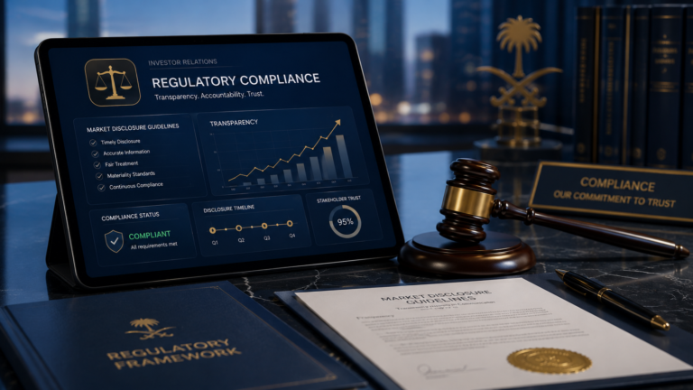 الإطار التنظيمي لعلاقات المستثمرين