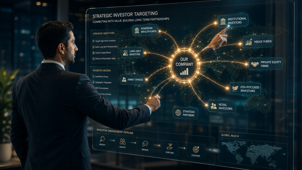 استهداف وإشراك المستثمرين